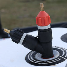 Load image into Gallery viewer, ISUP Twin Pump Inflation Valve - "Sharing is Caring" - Coastal Paddle Boards