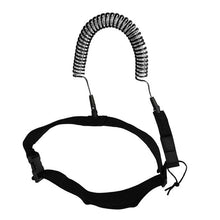 Load image into Gallery viewer, High quality 10ft Black Sup Waist Leash - "Be Safe" - Paddle Boarding - SUP - ISUP