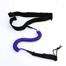 Load image into Gallery viewer, High quality 10ft Black Sup Waist Leash - "Be Safe" - Paddle Boarding - SUP - ISUP