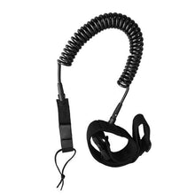 Load image into Gallery viewer, High quality 10ft Black Sup Waist Leash - "Be Safe" - Paddle Boarding - SUP - ISUP