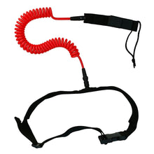 Load image into Gallery viewer, High quality 10ft Black Sup Waist Leash - "Be Safe" - Paddle Boarding - SUP - ISUP