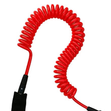 Load image into Gallery viewer, High quality 10ft Black Sup Waist Leash - "Be Safe" - Paddle Boarding - SUP - ISUP