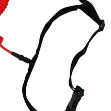Load image into Gallery viewer, High quality 10ft Black Sup Waist Leash - "Be Safe" - Paddle Boarding - SUP - ISUP