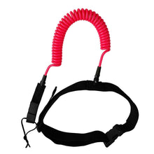 Load image into Gallery viewer, High quality 10ft Black Sup Waist Leash - "Be Safe" - Paddle Boarding - SUP - ISUP