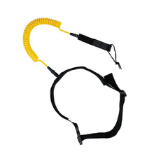 Load image into Gallery viewer, High quality 10ft Black Sup Waist Leash - "Be Safe" - Paddle Boarding - SUP - ISUP