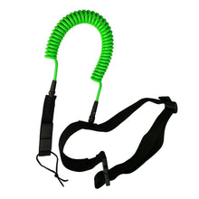 Load image into Gallery viewer, High quality 10ft Black Sup Waist Leash - "Be Safe" - Paddle Boarding - SUP - ISUP