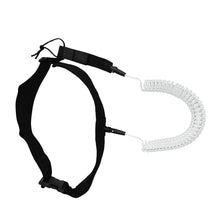 Load image into Gallery viewer, High quality 10ft Black Sup Waist Leash - "Be Safe" - Paddle Boarding - SUP - ISUP