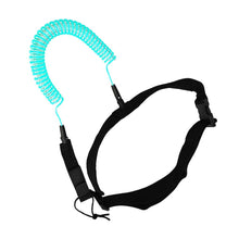 Load image into Gallery viewer, High quality 10ft Black Sup Waist Leash - "Be Safe" - Paddle Boarding - SUP - ISUP