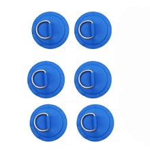 Load image into Gallery viewer, 6 Pack PVC Patch & Stainless Steel Paddle Board D Ring - "Rigging" - Paddle Boarding - SUP - ISUP