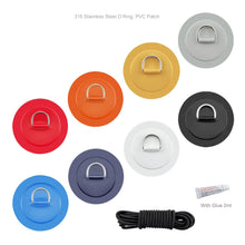 Load image into Gallery viewer, 4 Pack Paddle Boarding Stainless Steel D Ring Set - "Extra Stuff" - Paddle Boarding - SUP - ISUP