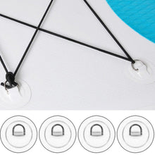 Load image into Gallery viewer, 4 Pack Paddle Boarding Stainless Steel D Ring Set - "Extra Stuff" - Paddle Boarding - SUP - ISUP