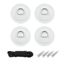 Load image into Gallery viewer, 4 Pack Paddle Boarding Stainless Steel D Ring Set - "Extra Stuff" - Paddle Boarding - SUP - ISUP