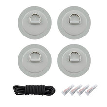 Load image into Gallery viewer, 4 Pack Paddle Boarding Stainless Steel D Ring Set - "Extra Stuff" - Paddle Boarding - SUP - ISUP