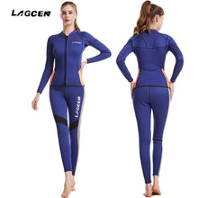 Load image into Gallery viewer, 2 Piece Women's 2.5MM Neoprene Wetsuit Long Sleeve - "Hassle Free Wetsuit" - Paddle Boarding - SUP - ISUP