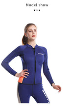 Load image into Gallery viewer, 2 Piece Women's 2.5MM Neoprene Wetsuit Long Sleeve - "Hassle Free Wetsuit" - Paddle Boarding - SUP - ISUP