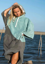 Load image into Gallery viewer, Hooded Thick Changing Robe Microfibre - "Thick Poncho" - Coastal Paddle Boards
