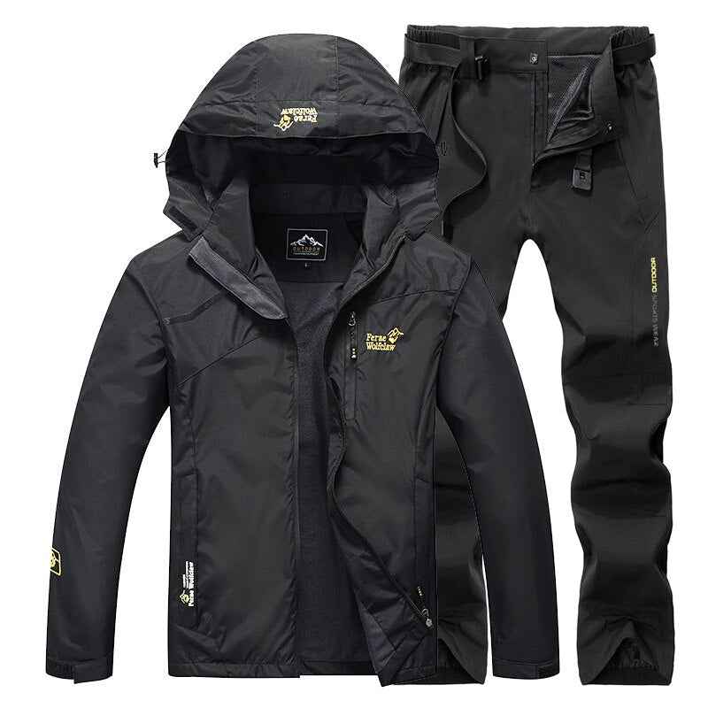 Waterproof Suit Set, Jacket Suit Jacket Trousers - 