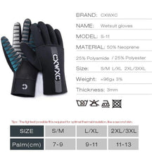 Load image into Gallery viewer, 3mm Neoprene Wetsuit Gloves - &quot;Warm Grippy Mittens&quot; - Paddle Boarding - SUP - ISUP
