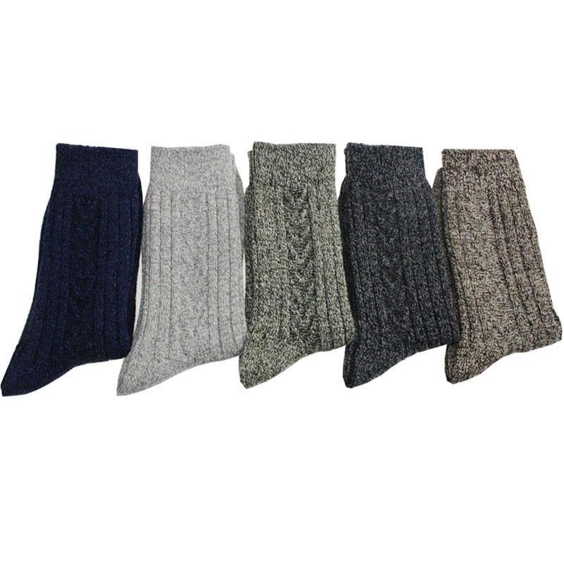 5x Pairs Thick Wool Warm Socks - 