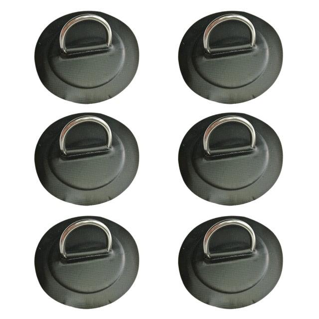 6 Pack PVC Patch & Stainless Steel Paddle Board D Ring - 