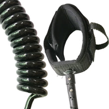 Load image into Gallery viewer, 10ft Back Up Coiled Leash - &quot;Something To Hang On To&quot; - Paddle Boarding - SUP - ISUP
