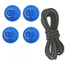 Load image into Gallery viewer, 6 Pack PVC Patch &amp; Stainless Steel Paddle Board D Ring - &quot;Rigging&quot; - Paddle Boarding - SUP - ISUP
