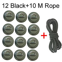 Load image into Gallery viewer, 6 Pack PVC Patch &amp; Stainless Steel Paddle Board D Ring - &quot;Rigging&quot; - Paddle Boarding - SUP - ISUP
