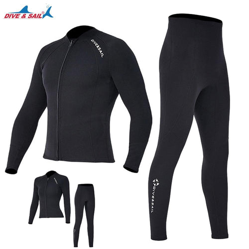 2 Piece Mens & Womens 2mm Wetsuit, Trousers & Jacket - 