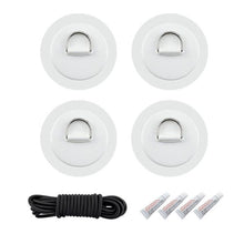 Load image into Gallery viewer, 4 Pack Paddle Boarding Stainless Steel D Ring Set - &quot;Extra Stuff&quot; - Paddle Boarding - SUP - ISUP

