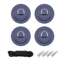 Load image into Gallery viewer, 4 Pack Paddle Boarding Stainless Steel D Ring Set - &quot;Extra Stuff&quot; - Paddle Boarding - SUP - ISUP
