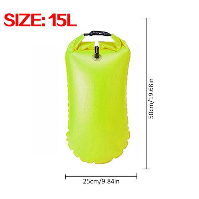 15L/28L Inflatable Open PVC Swimming Buoy Float - 