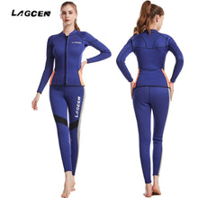 Load image into Gallery viewer, 2 Piece Women&#39;s 2.5MM Neoprene Wetsuit Long Sleeve - &quot;Hassle Free Wetsuit&quot; - Paddle Boarding - SUP - ISUP

