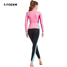 Load image into Gallery viewer, 2 Piece Women&#39;s 2.5MM Neoprene Wetsuit Long Sleeve - &quot;Hassle Free Wetsuit&quot; - Paddle Boarding - SUP - ISUP
