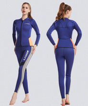 Load image into Gallery viewer, 2 Piece Women&#39;s 2.5MM Neoprene Wetsuit Long Sleeve - &quot;Hassle Free Wetsuit&quot; - Paddle Boarding - SUP - ISUP
